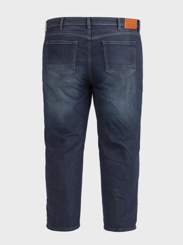 Men's Blue Slim Fit Solid Casual Jeans
