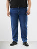 Men's Blue Slim Fit Solid Casual Jeans