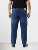 Men's Blue Slim Fit Solid Casual Jeans