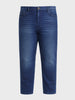Men's Blue Slim Fit Solid Casual Jeans
