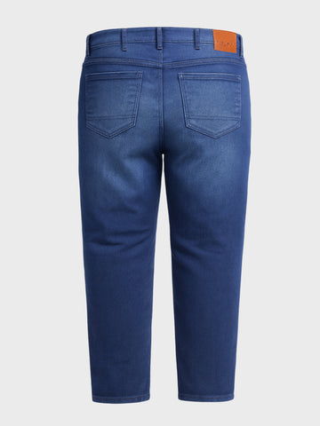 Men's Blue Slim Fit Solid Casual Jeans