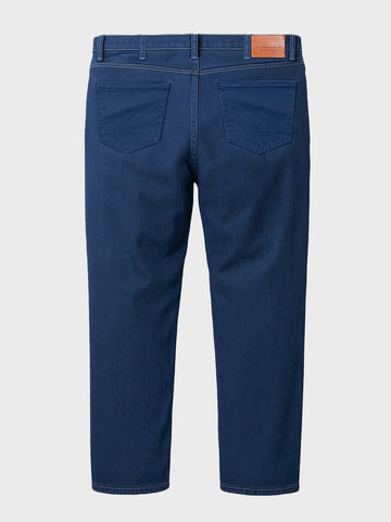 Men's Blue Slim Fit Solid Casual Jeans