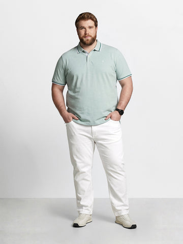 Men's White Slim Fit Solid Casual Jeans