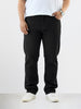 Men's Black Slim Fit Solid Casual Jeans