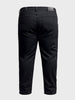Men's Black Slim Fit Solid Casual Jeans
