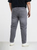 Men's Grey Slim Fit Solid Casual Jeans