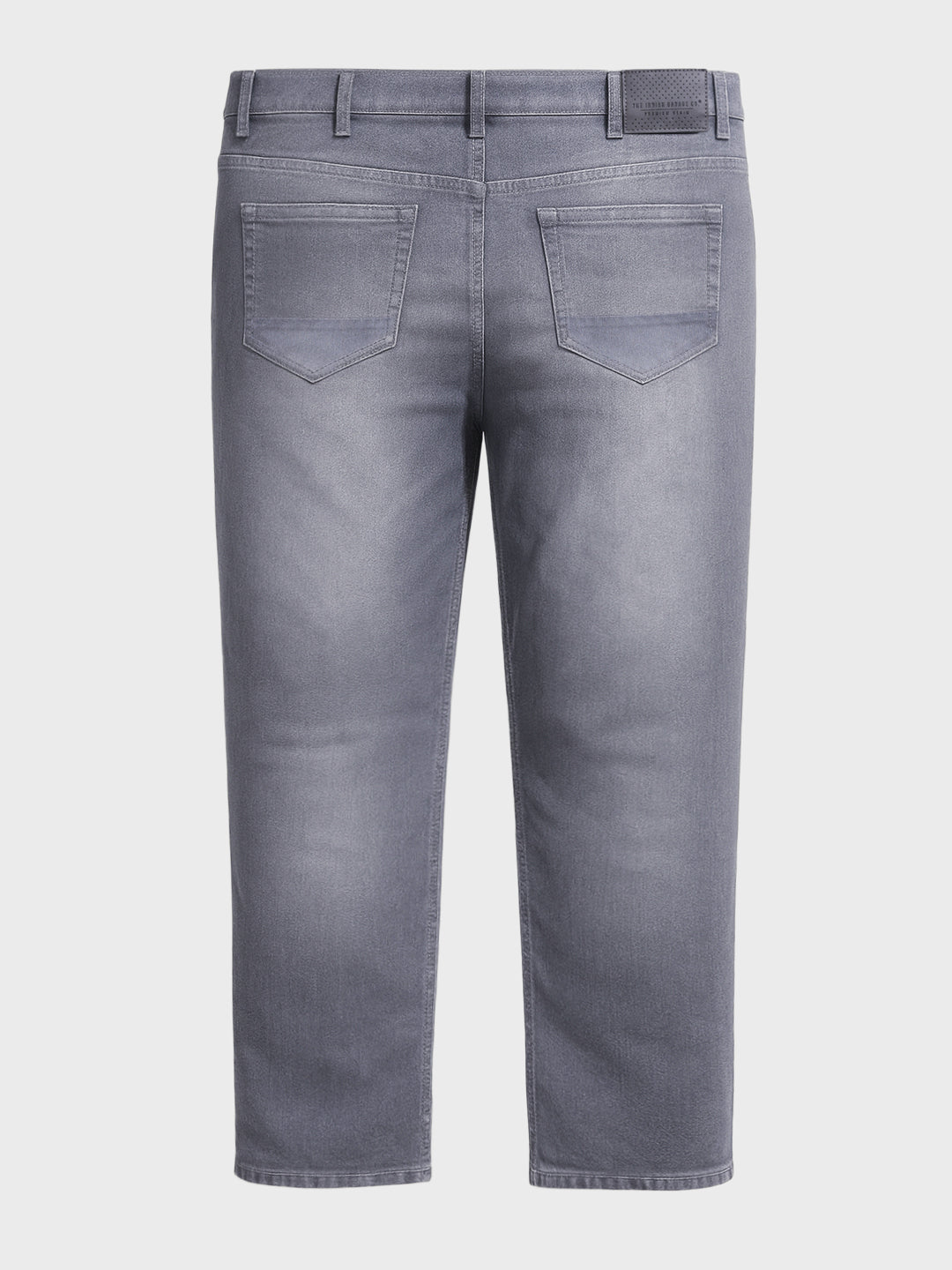 Men's Grey Slim Fit Solid Casual Jeans