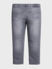 Men's Grey Slim Fit Solid Casual Jeans