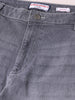Men's Grey Slim Fit Solid Casual Jeans
