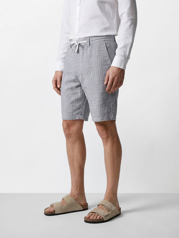 Men's Grey Regular Fit Solid Casual Shorts