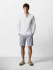 Men's Grey Regular Fit Solid Casual Shorts