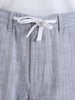 Men's Grey Regular Fit Solid Casual Shorts