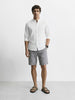 Men's Black Regular Fit Solid Casual Shorts