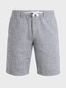 Men's Black Regular Fit Solid Casual Shorts