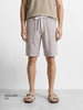 Men's Brown Regular Fit Solid Casual Shorts