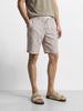 Men's Brown Regular Fit Solid Casual Shorts