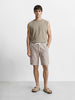 Men's Brown Regular Fit Solid Casual Shorts