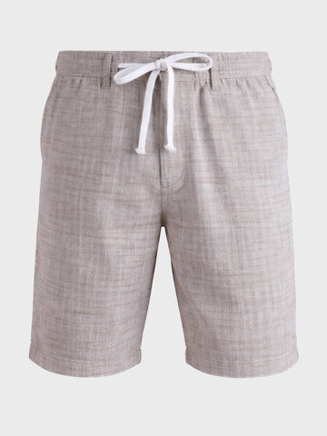 Men's Brown Regular Fit Solid Casual Shorts