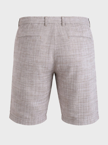 Men's Brown Regular Fit Solid Casual Shorts