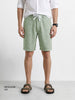 Men's Green Regular Fit Solid Casual Shorts