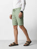 Men's Green Regular Fit Solid Casual Shorts