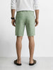 Men's Green Regular Fit Solid Casual Shorts