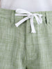Men's Green Regular Fit Solid Casual Shorts