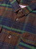 Men's Navy Blue Regular Fit Checked Casual Shirt