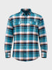 Men's Blue Regular Fit Casual Checkered Shirt