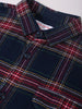 Men's Navy Regular Fit Casual Checkered Shirt