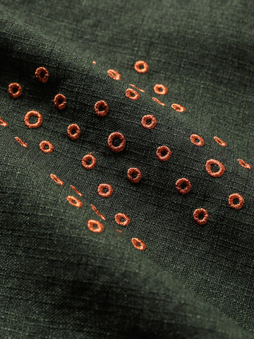 Men's Green Relaxed Fit Printed Resort Shirt