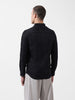 Men's Black Slim Fit Textured Party Wear Shirt