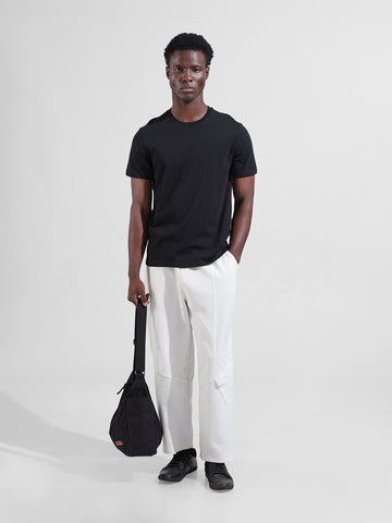 Men's Black Relaxed Fit Striped Casual Shirt