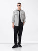 Men's Black Relaxed Fit Striped Casual Shirt