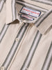 Men's Green Relaxed Fit Striped Casual Shirt