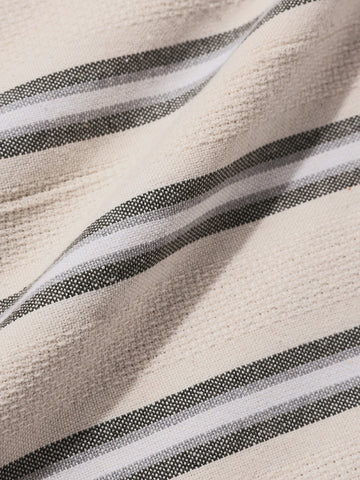 Men's Green Relaxed Fit Striped Casual Shirt