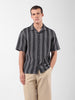 Men's Black Relaxed Fit Checked Resort Wear Shirt