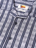 Men's Navy Blue Relaxed Fit Striped Resort Wear Shirt