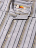 Men's Grey Relaxed Fit Striped Resort Wear Shirt