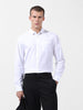 Men's White Regular Fit Solid Casual Shirt