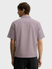 Men's Grey Boxy Fit Graphic Printed Casual Shirt