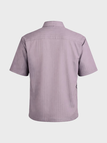 Men's Grey Boxy Fit Graphic Printed Casual Shirt