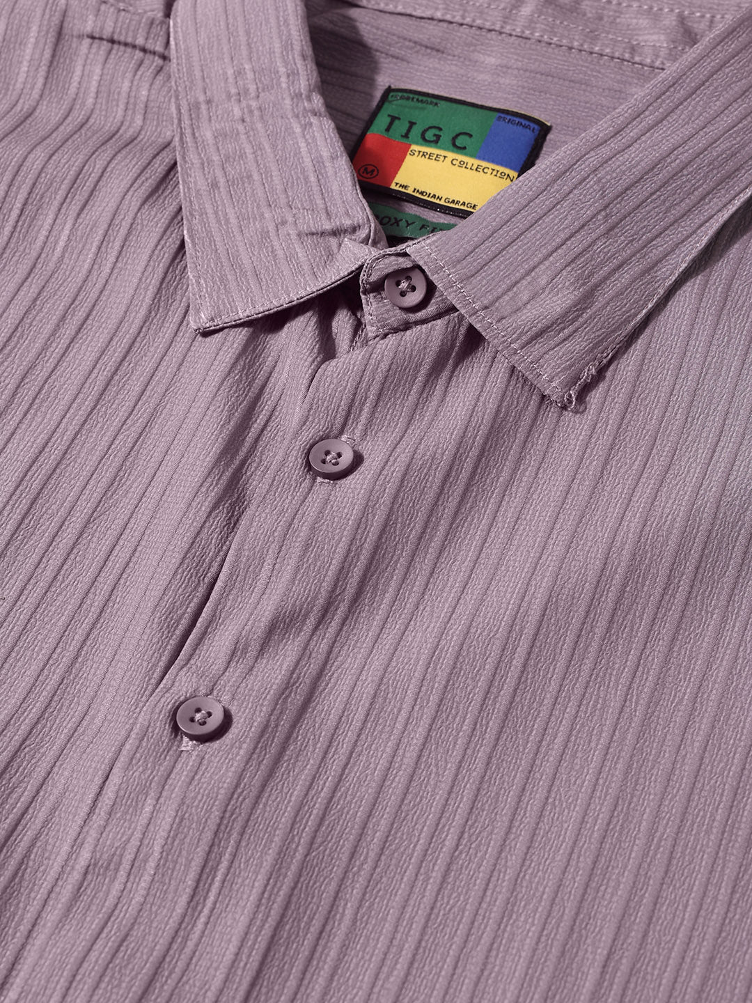Men's Grey Boxy Fit Graphic Printed Casual Shirt
