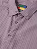 Men's Grey Boxy Fit Graphic Printed Casual Shirt