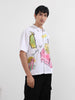 Men's White Boxy Fit Kidult Street Shirt