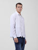 Men's White Relaxed Fit Solid Utility Shirt