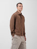 Men's Olive Relaxed Fit Solid Utility Shirt
