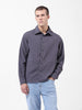 Men's Grey Relaxed Fit Solid Utility Shirt