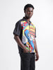 Men's Yellow Relaxed Fit Character Superman Printed Shirt