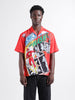 Men's Orange Relaxed Fit Character Printed Shirt